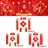 Maxbell 4Pcs Traditional Chinese New Year Couplets for 2023 Rabbit Lunar New Year style A