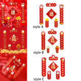 Maxbell 4Pcs Traditional Chinese New Year Couplets for 2023 Rabbit Lunar New Year style A