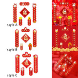 Maxbell 4Pcs Traditional Chinese New Year Couplets for 2023 Rabbit Lunar New Year style A