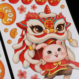 Maxbell Traditional Window Cling Sticker Window Decal for Bedroom Wedding Decoration 74cmx41cm