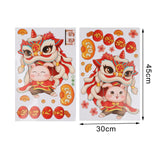 Maxbell Traditional Window Cling Sticker Window Decal for Bedroom Wedding Decoration 74cmx41cm