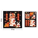 Maxbell Traditional Window Cling Sticker Window Decal for Bedroom Wedding Decoration 57cmx54cm