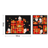 Maxbell Traditional Window Cling Sticker Window Decal for Bedroom Wedding Decoration 69cmx50cm