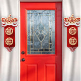 Maxbell Chinese New Year Spring Couplets Non Woven Fabric Bendable Red Color Durable Style A