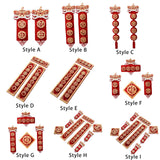 Maxbell Chinese New Year Spring Couplets Non Woven Fabric Bendable Red Color Durable Style A