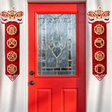 Maxbell Chinese New Year Spring Couplets Non Woven Fabric Bendable Red Color Durable Style B