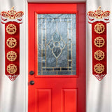 Maxbell Chinese New Year Spring Couplets Non Woven Fabric Bendable Red Color Durable Style B