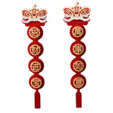 Maxbell Chinese New Year Spring Couplets Non Woven Fabric Bendable Red Color Durable Style C