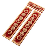 Maxbell Chinese New Year Spring Couplets Non Woven Fabric Bendable Red Color Durable Style D