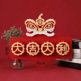 Maxbell Chinese New Year Spring Couplets Non Woven Fabric Bendable Red Color Durable Style F