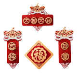 Maxbell Chinese New Year Spring Couplets Non Woven Fabric Bendable Red Color Durable Style F