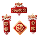Maxbell Chinese New Year Spring Couplets Non Woven Fabric Bendable Red Color Durable Style F