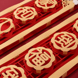 Maxbell Chinese New Year Spring Couplets Non Woven Fabric Bendable Red Color Durable Style H