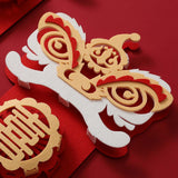 Maxbell Chinese New Year Spring Couplets Non Woven Fabric Bendable Red Color Durable Style H