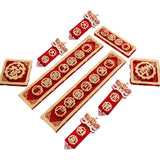 Maxbell Chinese New Year Spring Couplets Non Woven Fabric Bendable Red Color Durable Style H