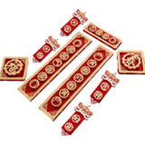 Maxbell Chinese New Year Spring Couplets Non Woven Fabric Bendable Red Color Durable Style H