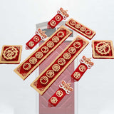 Maxbell Chinese New Year Spring Couplets Non Woven Fabric Bendable Red Color Durable Style H