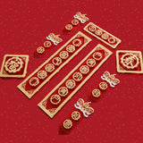 Maxbell Chinese New Year Spring Couplets Non Woven Fabric Bendable Red Color Durable Style H