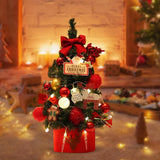 Maxbell Fairy Lights LED Party Outdoor String Lights Festival Lighted Christmas Tree Red 15x14x60cm