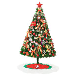 Maxbell Christmas Tree Decor with Lights for Shop Window Dinner Outdoor Indoor style C