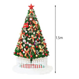 Maxbell Christmas Tree Decor with Lights for Shop Window Dinner Outdoor Indoor style D