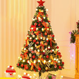 Maxbell Christmas Tree Decor with Lights for Shop Window Dinner Outdoor Indoor style D