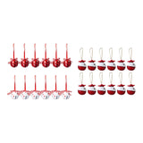 Maxbell 12x Bells Pendant Pendant Elements Craft for Christmas Tree Ornament Snowflake