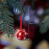 Maxbell 12x Bells Pendant Pendant Elements Craft for Christmas Tree Ornament Snowflake