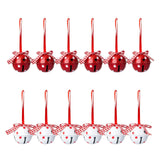 Maxbell 12x Bells Pendant Pendant Elements Craft for Christmas Tree Ornament Snowflake