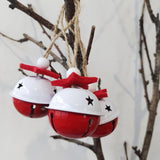 Maxbell 12x Bells Pendant Pendant Elements Craft for Christmas Tree Ornament Multicolor