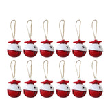 Maxbell 12x Bells Pendant Pendant Elements Craft for Christmas Tree Ornament Multicolor