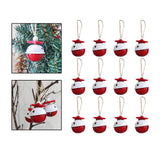 Maxbell 12x Bells Pendant Pendant Elements Craft for Christmas Tree Ornament Multicolor