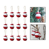 Maxbell 12x Bells Pendant Pendant Elements Craft for Christmas Tree Ornament Multicolor
