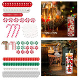 Maxbell Floating Candles Material Cabinet Home DIY Christmas Vase Filler Pearl style A