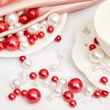 Maxbell Floating Candles Material Cabinet Home DIY Christmas Vase Filler Pearl style A