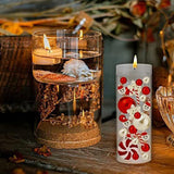 Maxbell Floating Candles Material Cabinet Home DIY Christmas Vase Filler Pearl style A