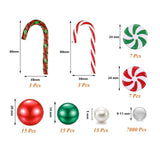 Maxbell Floating Candles Material Cabinet Home DIY Christmas Vase Filler Pearl style B