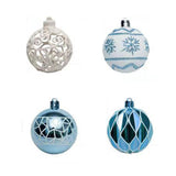 Maxbell 73x Christmas Ball Ornament Christmas Tree Ornaments Balls for Birthday blue