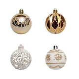 Maxbell 73x Christmas Ball Ornament Christmas Tree Ornaments Balls for Birthday Aureate