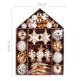 Maxbell 73x Christmas Ball Ornament Christmas Tree Ornaments Balls for Birthday Aureate