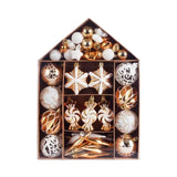 Maxbell 73x Christmas Ball Ornament Christmas Tree Ornaments Balls for Birthday Aureate