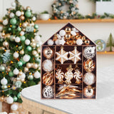 Maxbell 73x Christmas Ball Ornament Christmas Tree Ornaments Balls for Birthday Aureate
