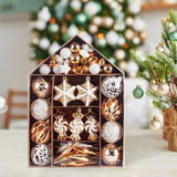 Maxbell 73x Christmas Ball Ornament Christmas Tree Ornaments Balls for Birthday Aureate