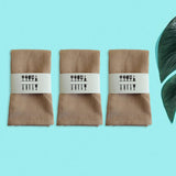 Maxbell 3 Pieces Washable Cloth Napkins Dining Table Mat Tableware Mat for Decor Khaki