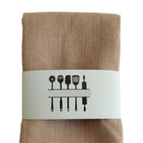 Maxbell 3 Pieces Washable Cloth Napkins Dining Table Mat Tableware Mat for Decor Khaki