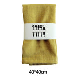 Maxbell 3 Pieces Washable Cloth Napkins Dining Table Mat Tableware Mat for Decor Yellow