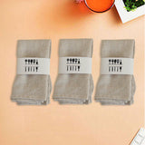 Maxbell 3 Pieces Washable Cloth Napkins Dining Table Mat Tableware Mat for Decor Apricot