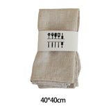 Maxbell 3 Pieces Washable Cloth Napkins Dining Table Mat Tableware Mat for Decor Apricot