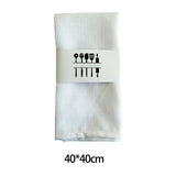 Maxbell 3 Pieces Washable Cloth Napkins Dining Table Mat Tableware Mat for Decor White