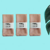 Maxbell 3 Pieces Washable Cloth Napkins Dining Table Mat Tableware Mat for Decor Pink